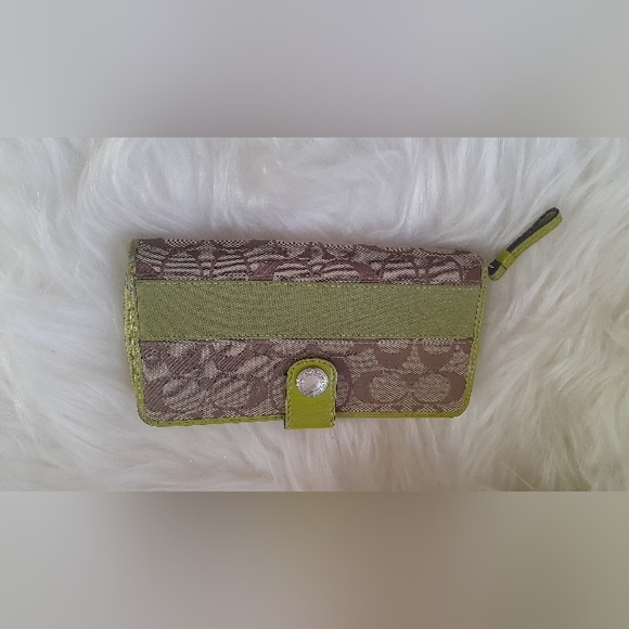 Coach Green vintage snap clutch wallet - Picture 7 of 8